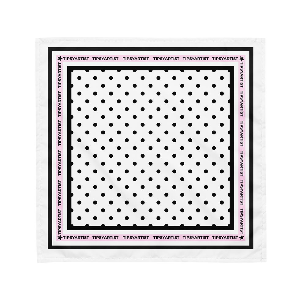 Thumbnail: Tipsy Artist Polka Dot All-over print bandana