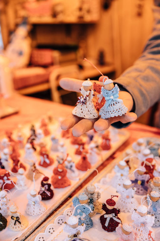 Weihnachtsmarkt in Meran in der Nähe von Algund.