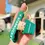 Thumbnail: Starbucks Bear in a Green Cart Keychain