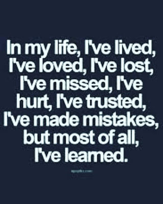 Indeed! Every lost love comes with a lesson. It also makes room for the new found love