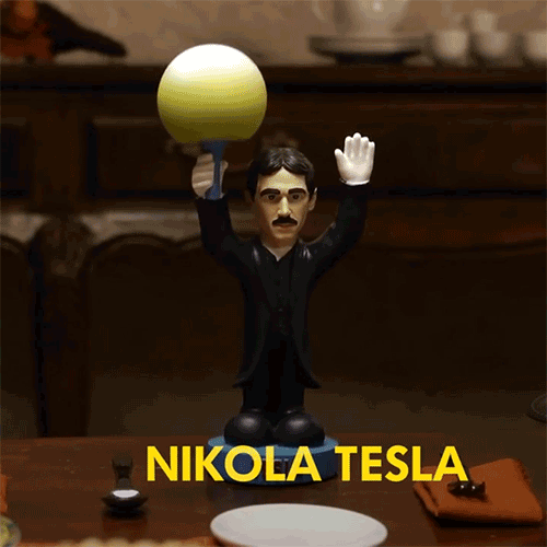 Nikola Tesla Oddbobbles Bobblehead Figure Statue