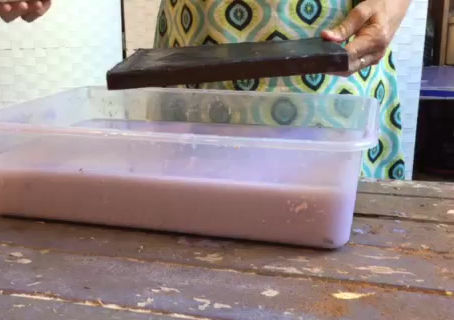 Pulling that sheet of paper...get pulping