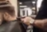 Man Getting a Haircut