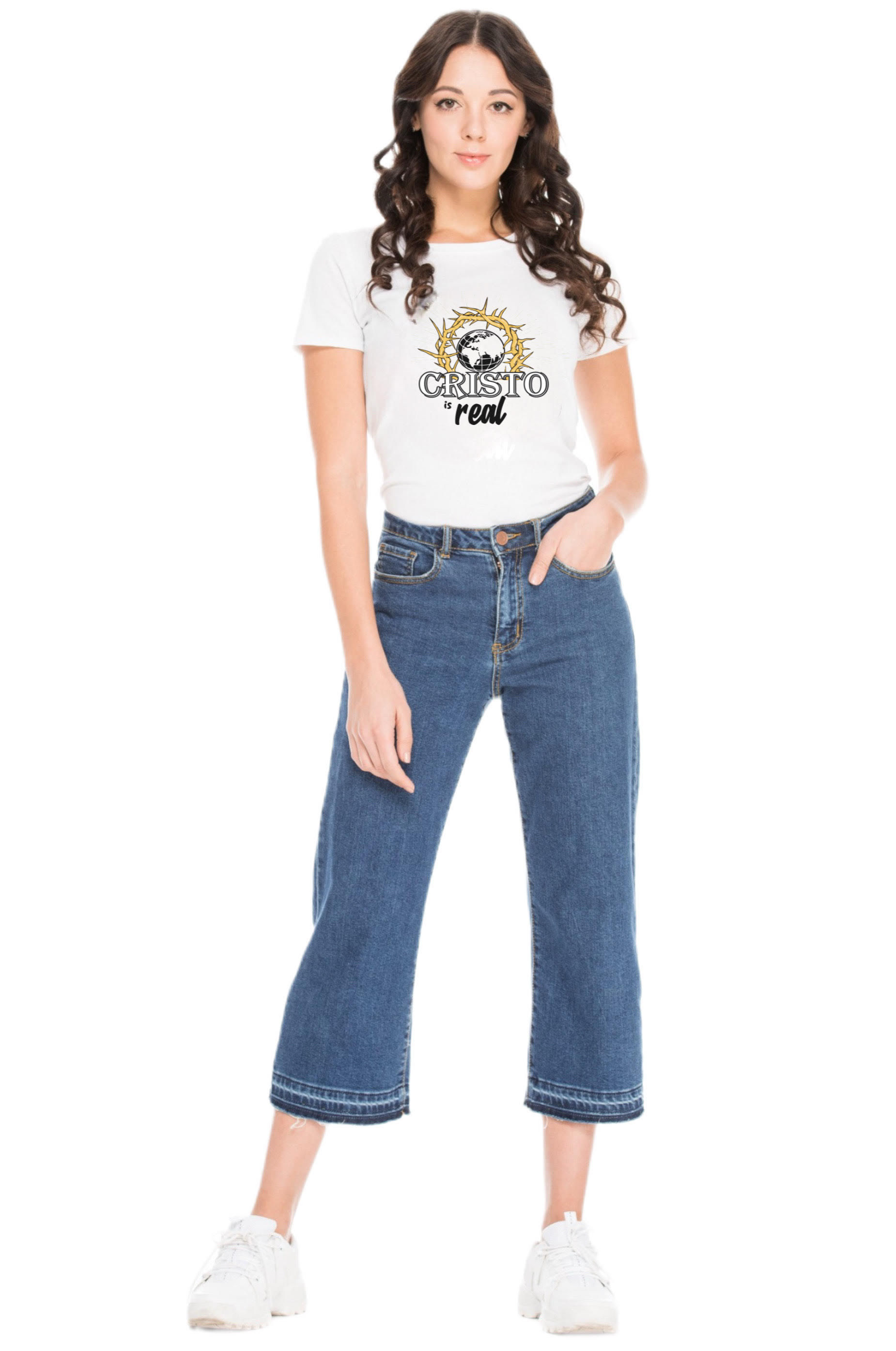 Cristo is Real Camiseta Mujer