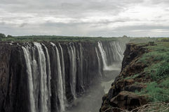 A beautiful landscape of Victoria falls from Zimbabwe