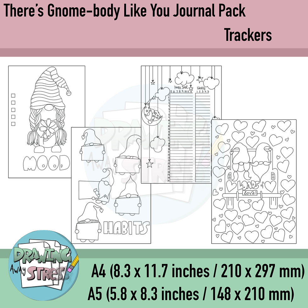 Thumbnail: There’s Gnome-Body Like You Bullet Journal Pack- PDF INSTANT DOWNLOAD