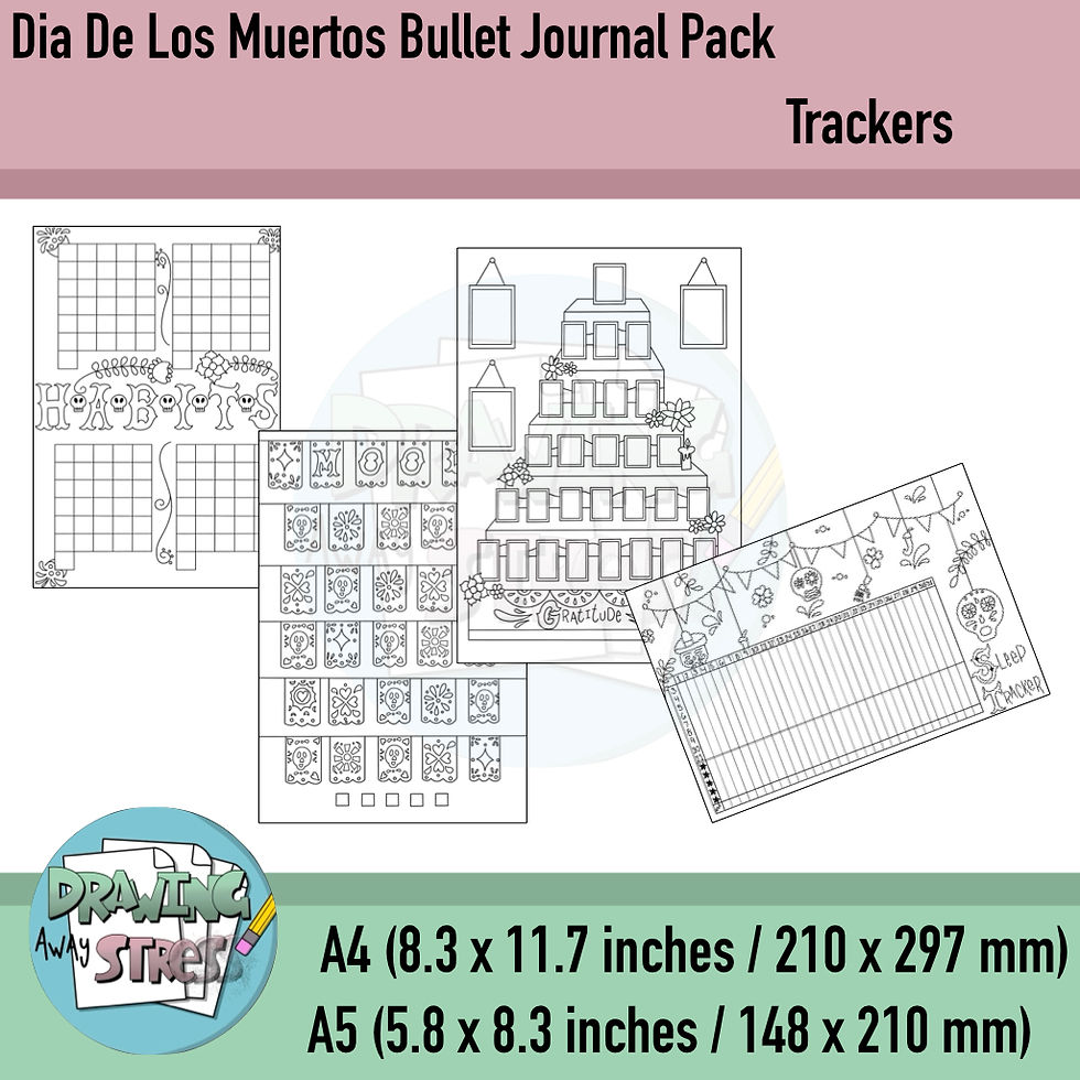 Thumbnail: Dia De Los Muertos Bullet Journal Pack- PDF INSTANT DOWNLOAD
