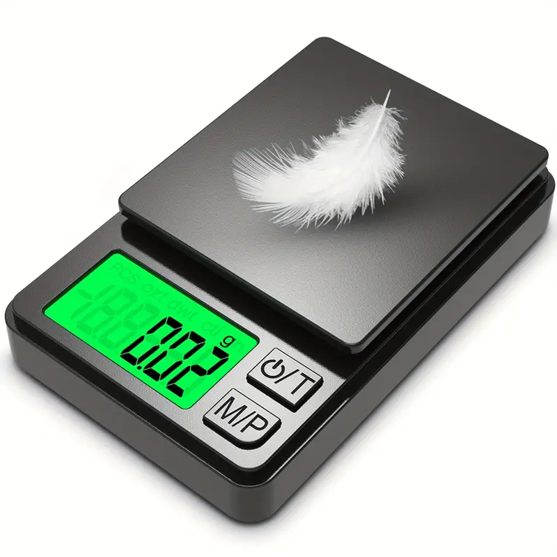 Precision Pocket Scale 1000g X 0.1g - Digital Gram, Food, Jewelry, Ounces/Grains