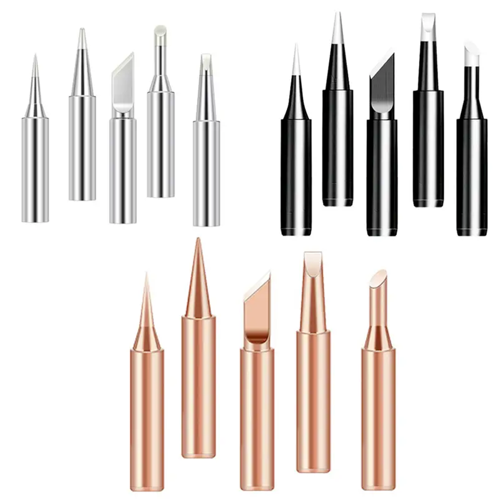 5pcs Soldering Iron 900M Soldering Iron Head Set Inside Hot Bare Copper Electric