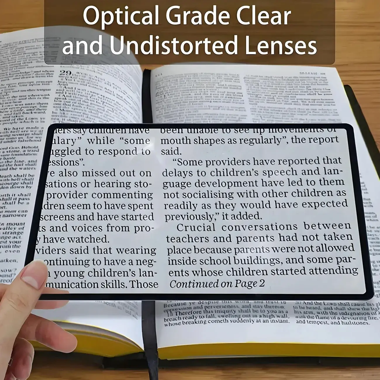 Full Page Large Sheet Magnifier Magnifying Glass Reading Aid Glass Page Magnifyi