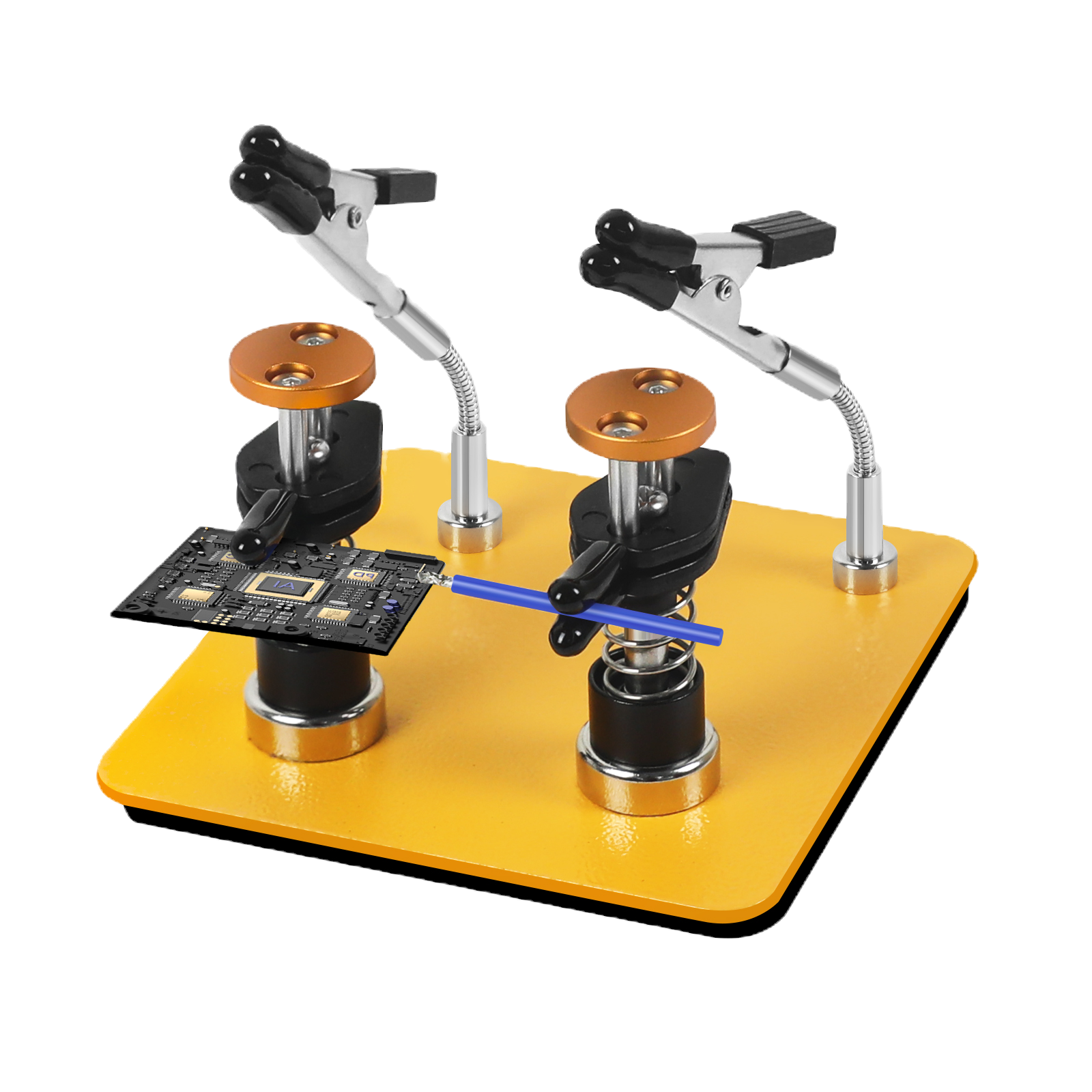 NEWACALOX Magnetic Helping Hand Soldering Third Hand Tool with Alligator Clips F