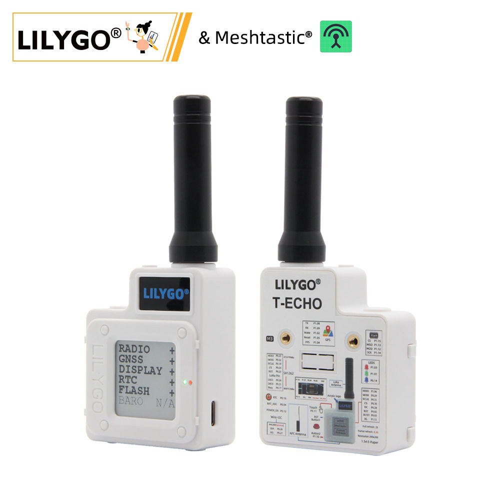 LILYGO® TTGO Meshtastic T-Echo LoRa SX1262 Wireless Module 433/868/915MHz NRF52