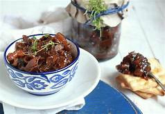 Mushroom Sage and Red Apple Chutney