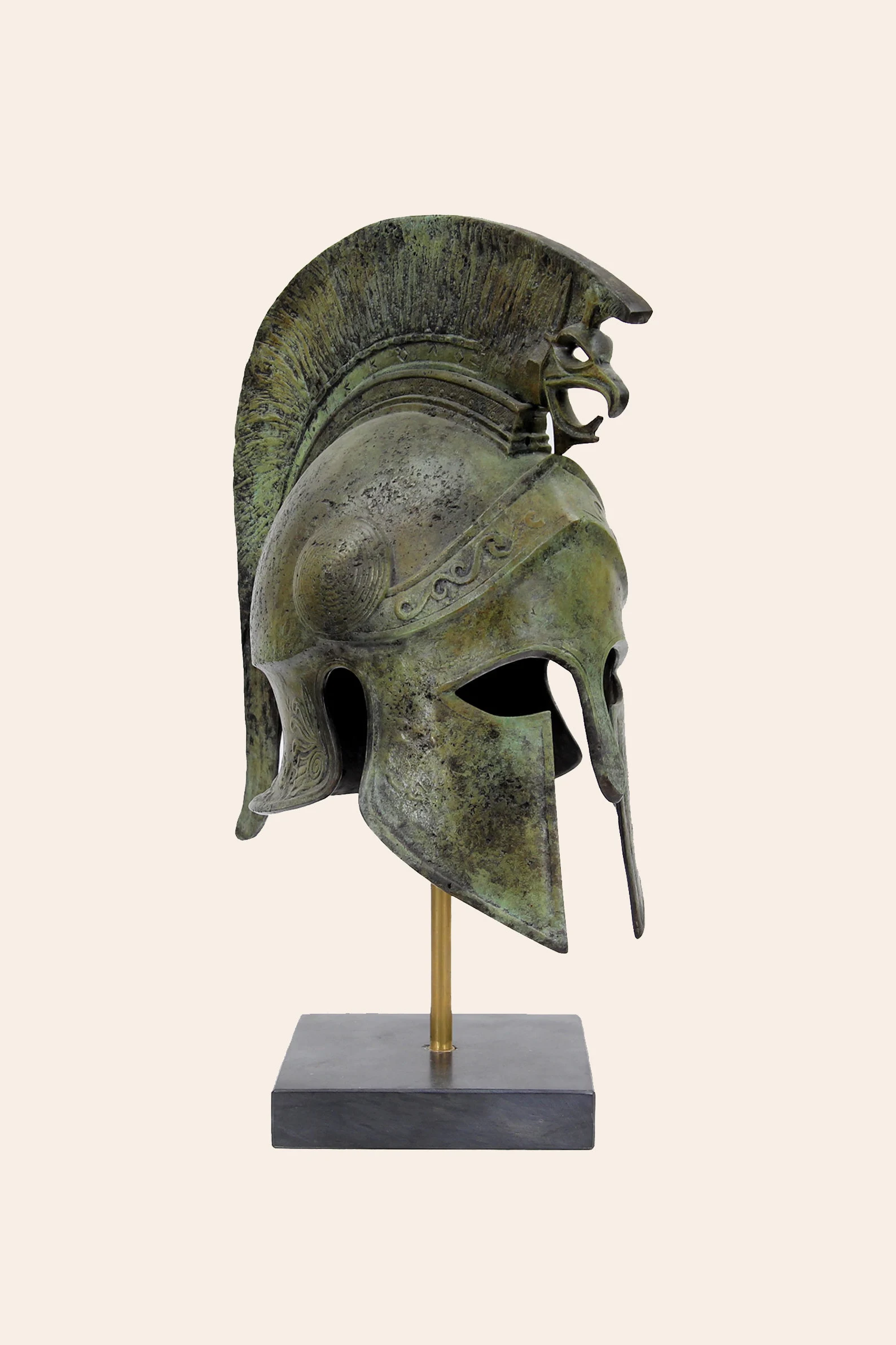Ancient greek hotsell warrior helmet
