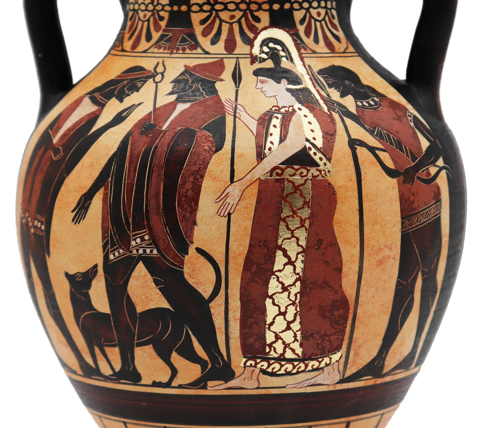 Black Figured Pottery Divine Greek Art