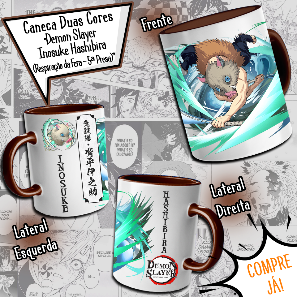 Miniatura: Demon Slayer - Inosuke Hashibira - Respiração da Fera - Quinta Presa