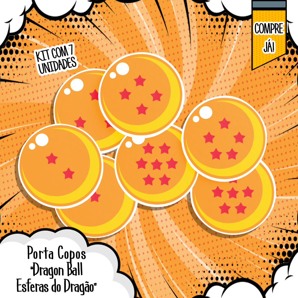 Miniatura: Dragon Ball - Esferas do Dragão (Kit com 7 Unidades)