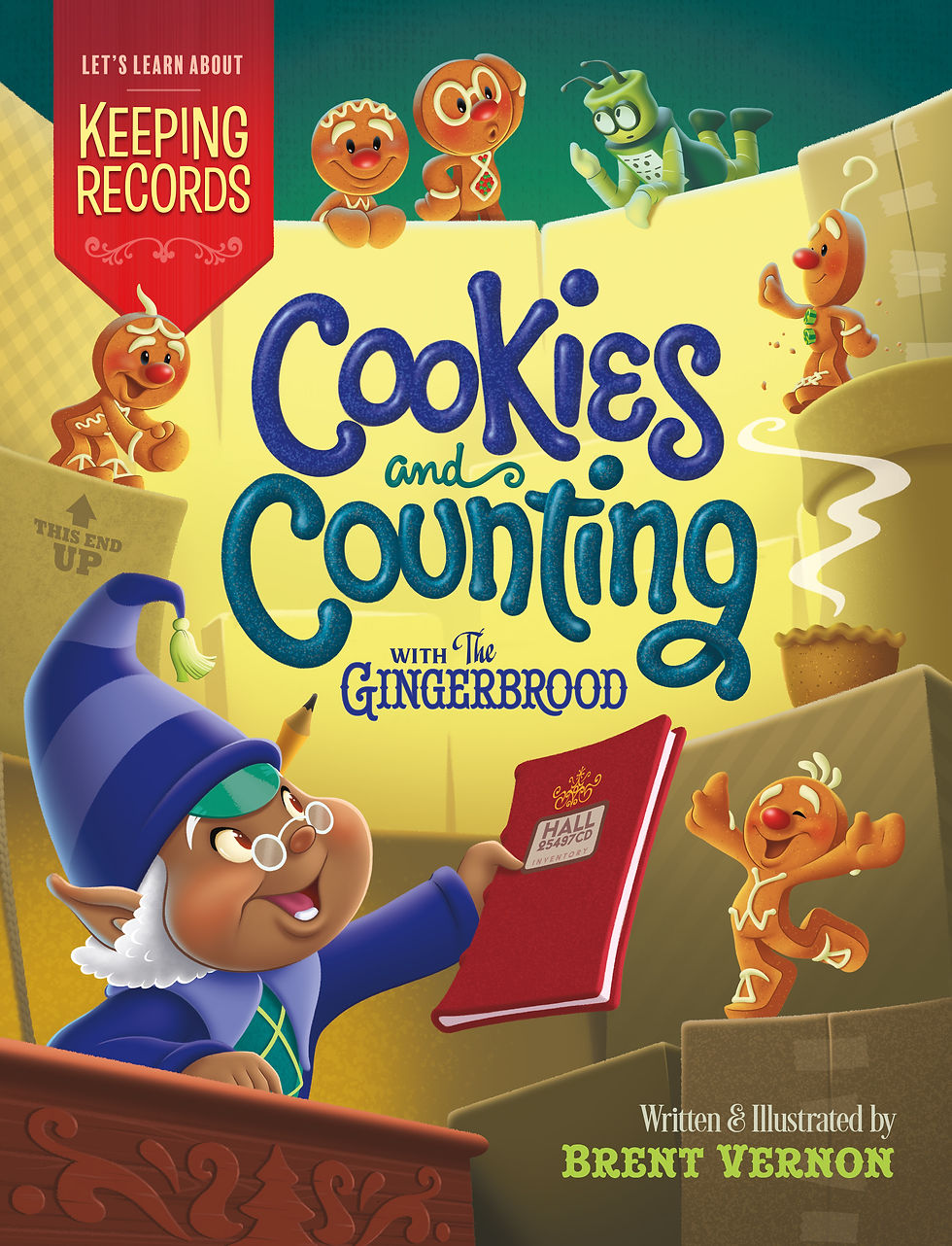 Thumbnail: Cookies and Counting (with The Gingerbrood) Board Book