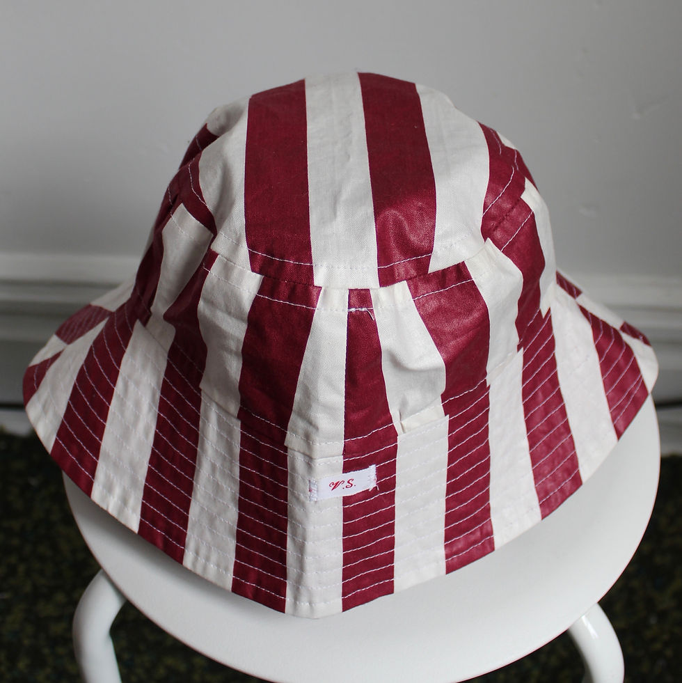 Thumbnail: striped scotch-guard bucket hat