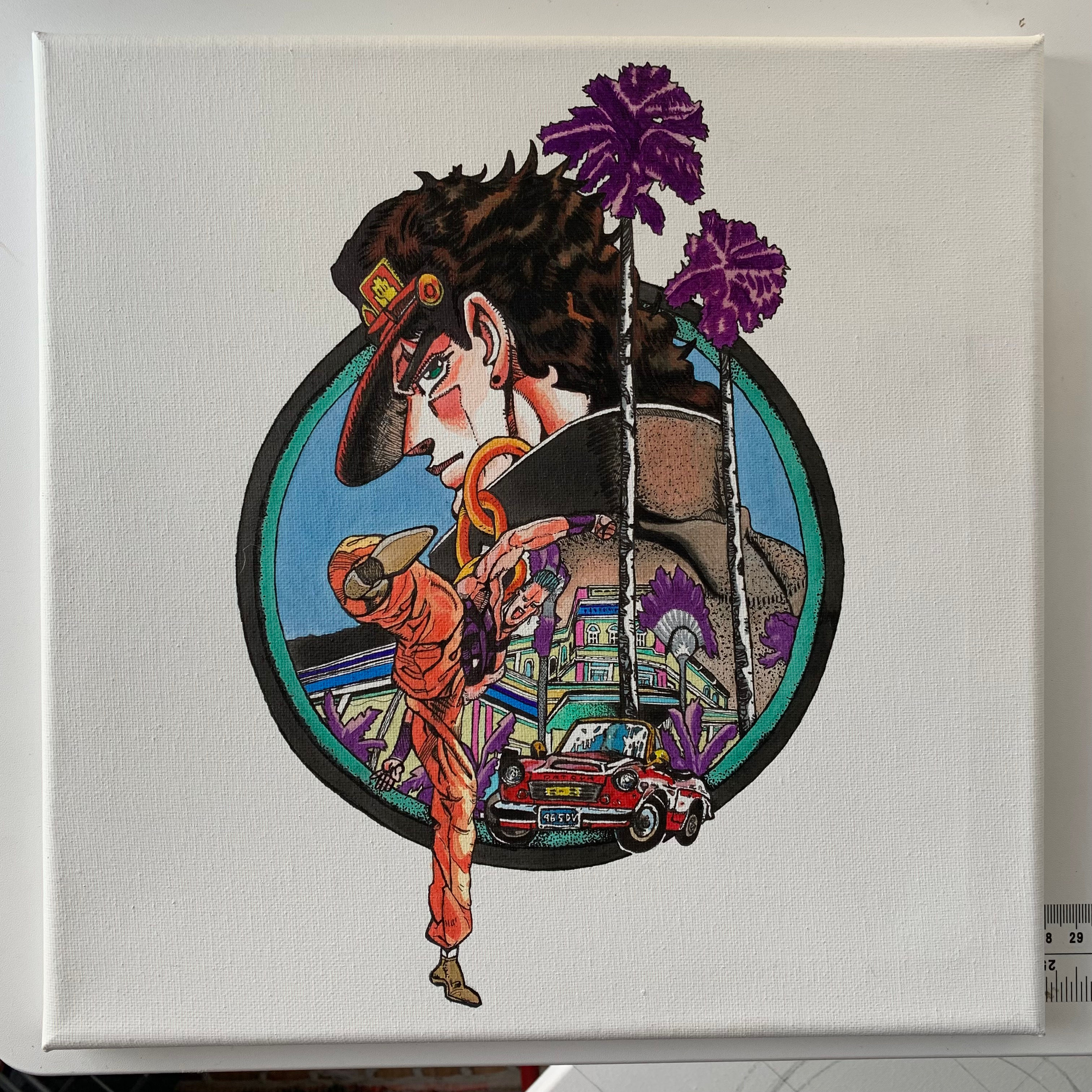 jotaro kujo canvas print