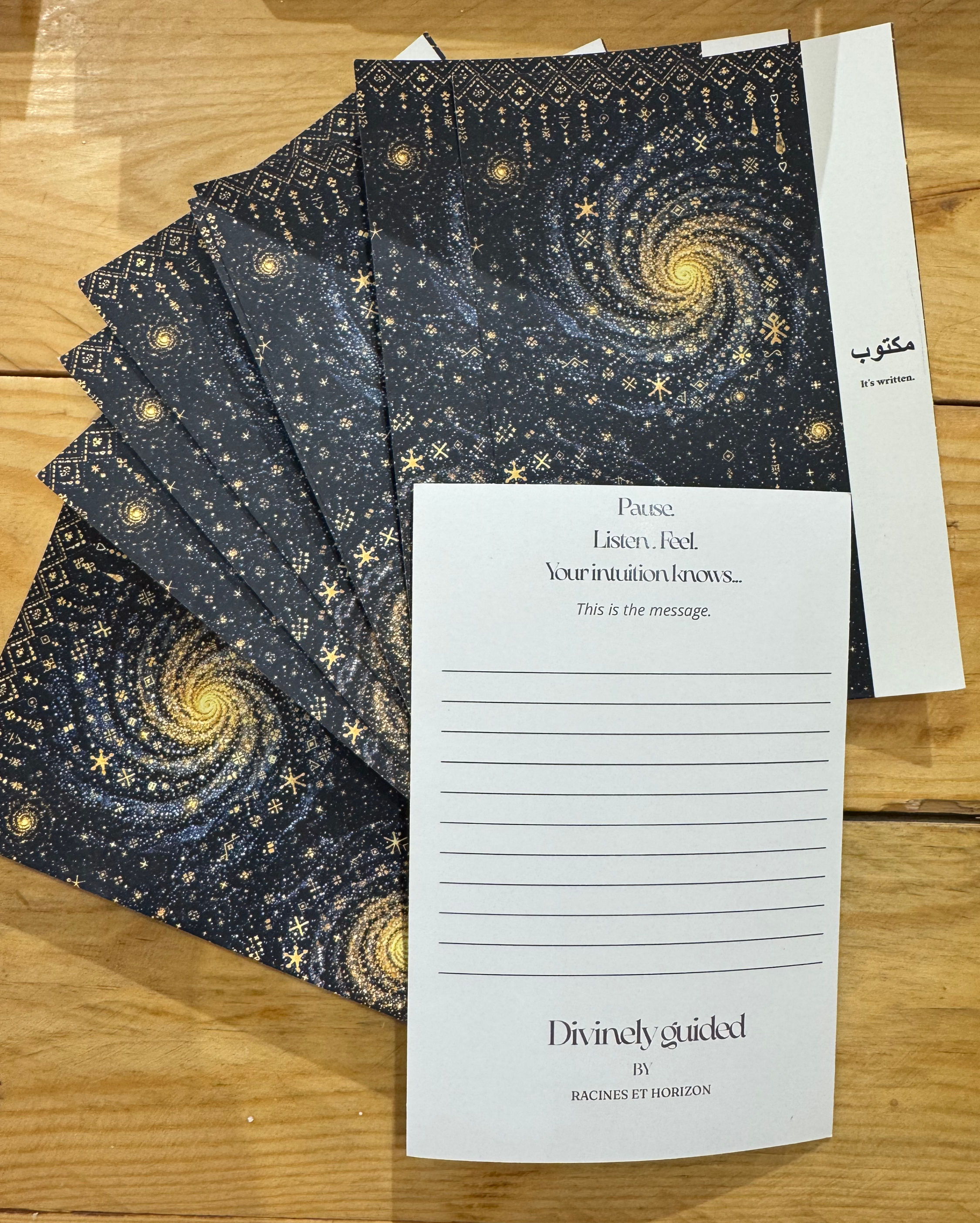 Carte intuitive "It's written"