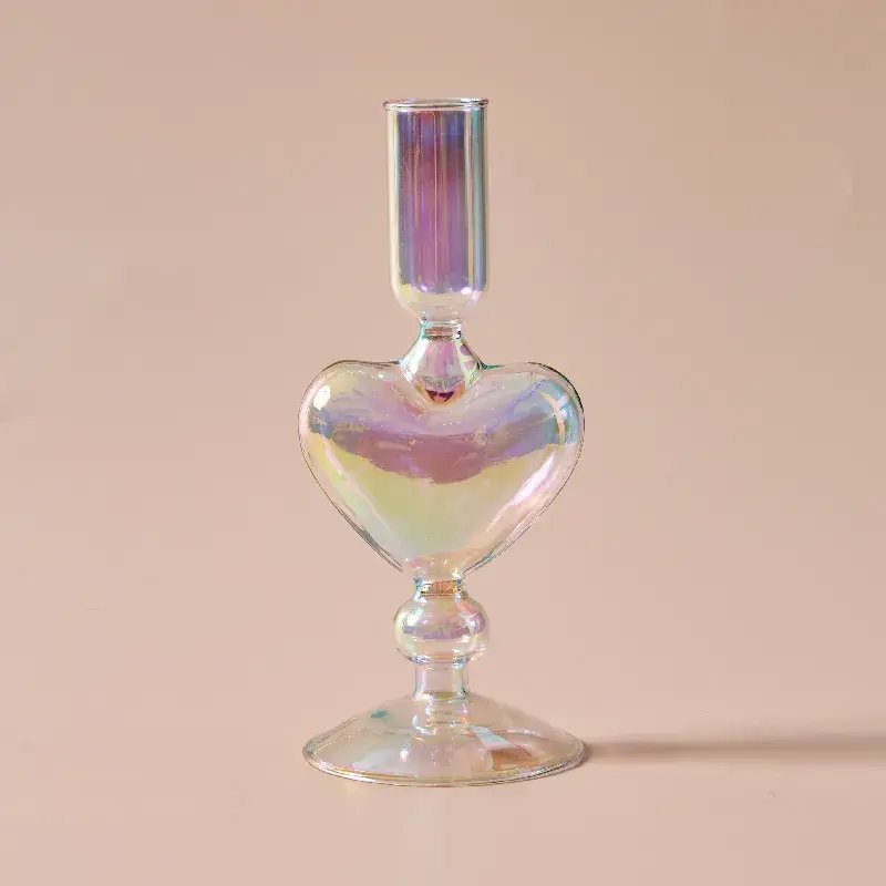Thumbnail: Iridescent Glass Candle Holder