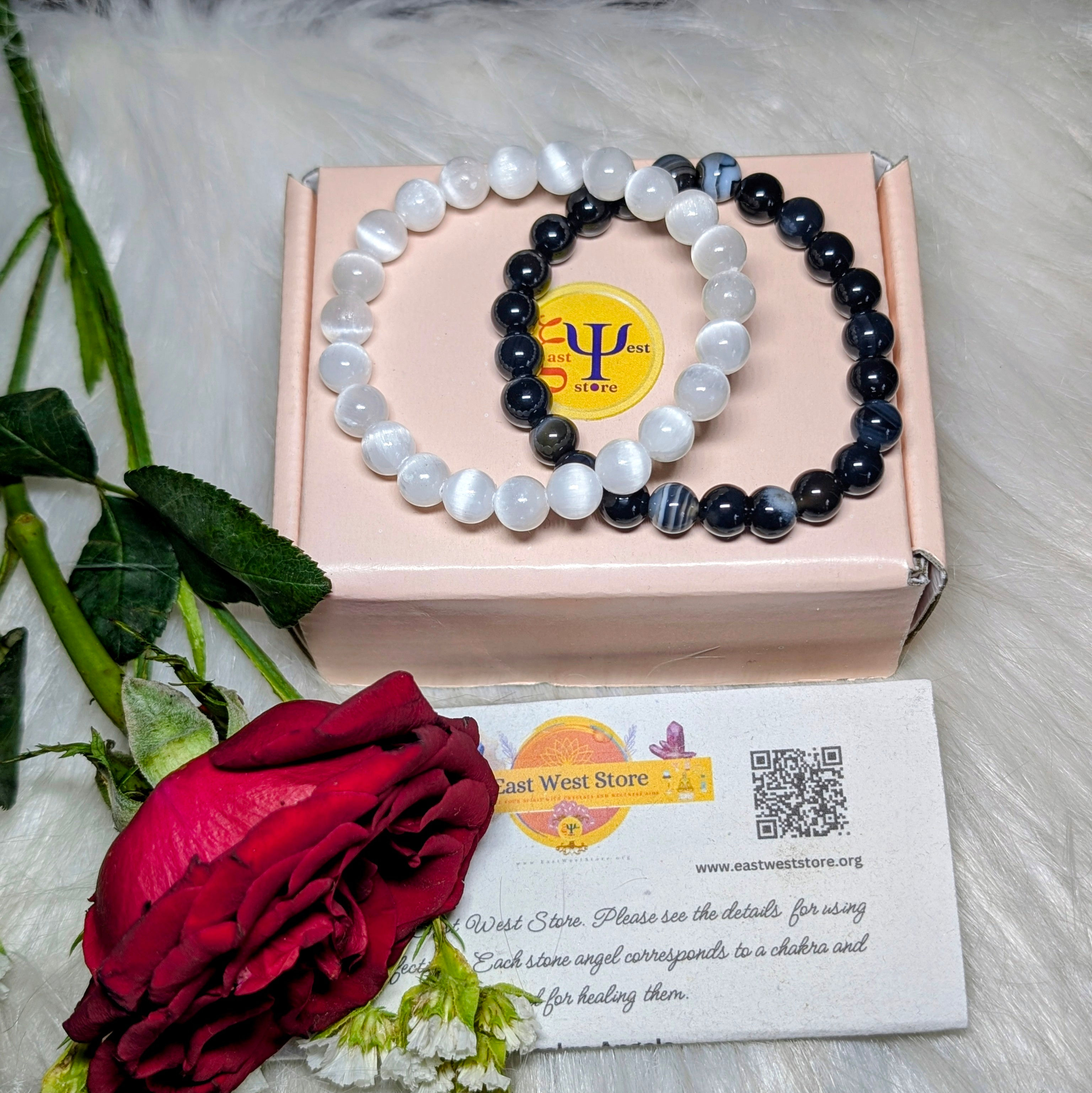 Peace & Protection Couple Bracelet Set