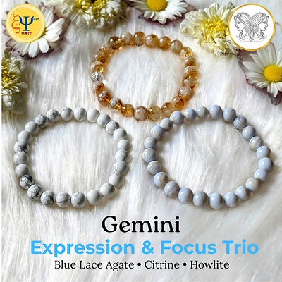Gemini Expression & Focus Bracelets Trio