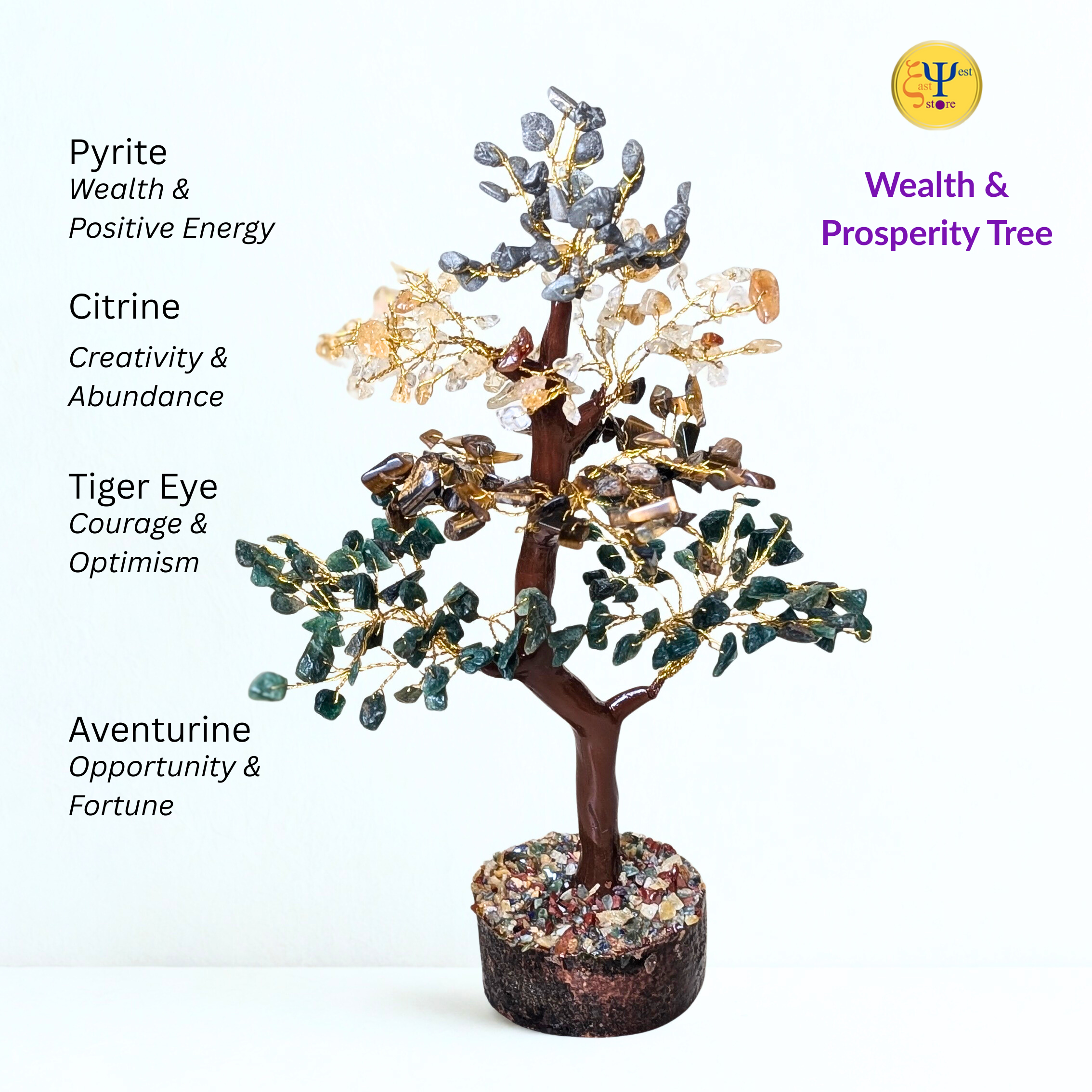 Prosperity & Wealth Crystal Tree – A Grand Symbol of Abundance and Success