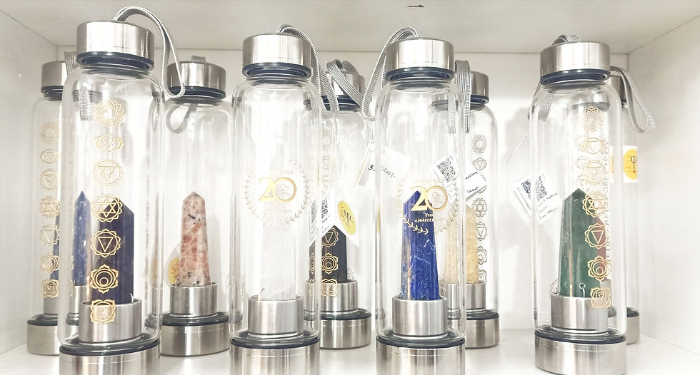 Thumbnail: Rose Quartz Crystal Elixir Water Bottle