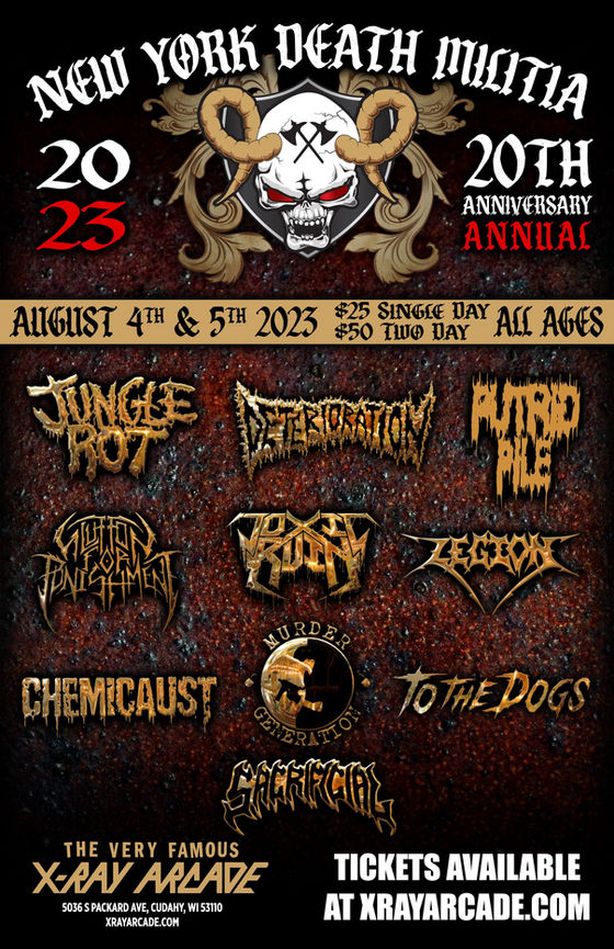 (Live Review) NEW YORK DEATH MILITIA FESTIVAL - Night 2 (Wisconsin 8/5/23)