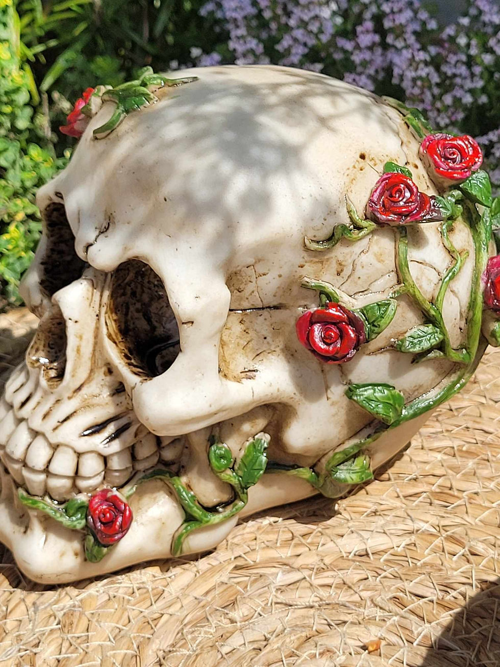 Miniature : Déco crâne avec rose