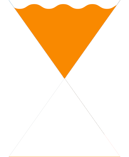 gif de ampulheta e o líquido caindo