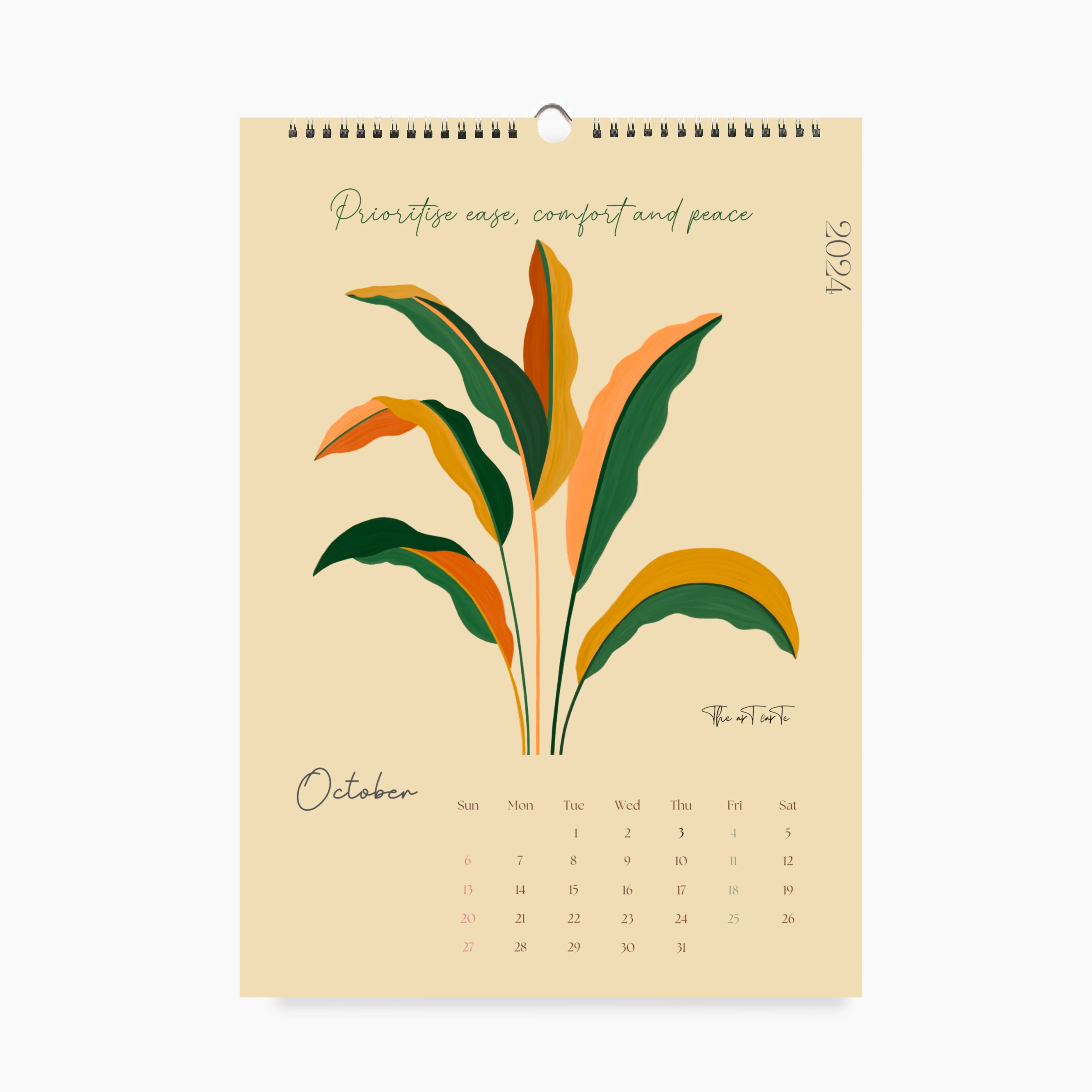 2024 Desk Art Calendar The Art Carte