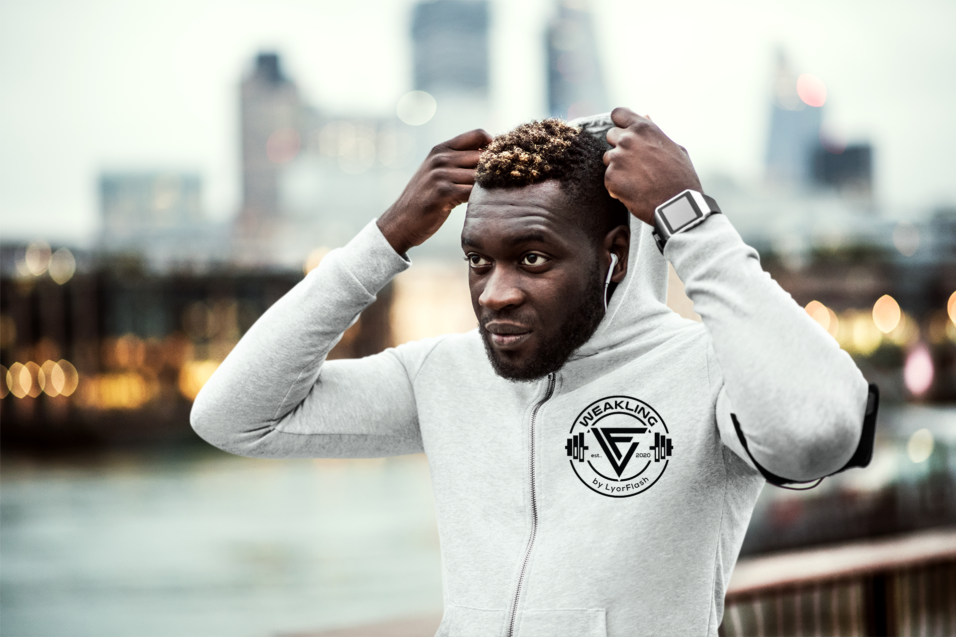 WEAKLINGS ZIP UP HOODIE (UNISEX) TWO LOGO OPTIONS