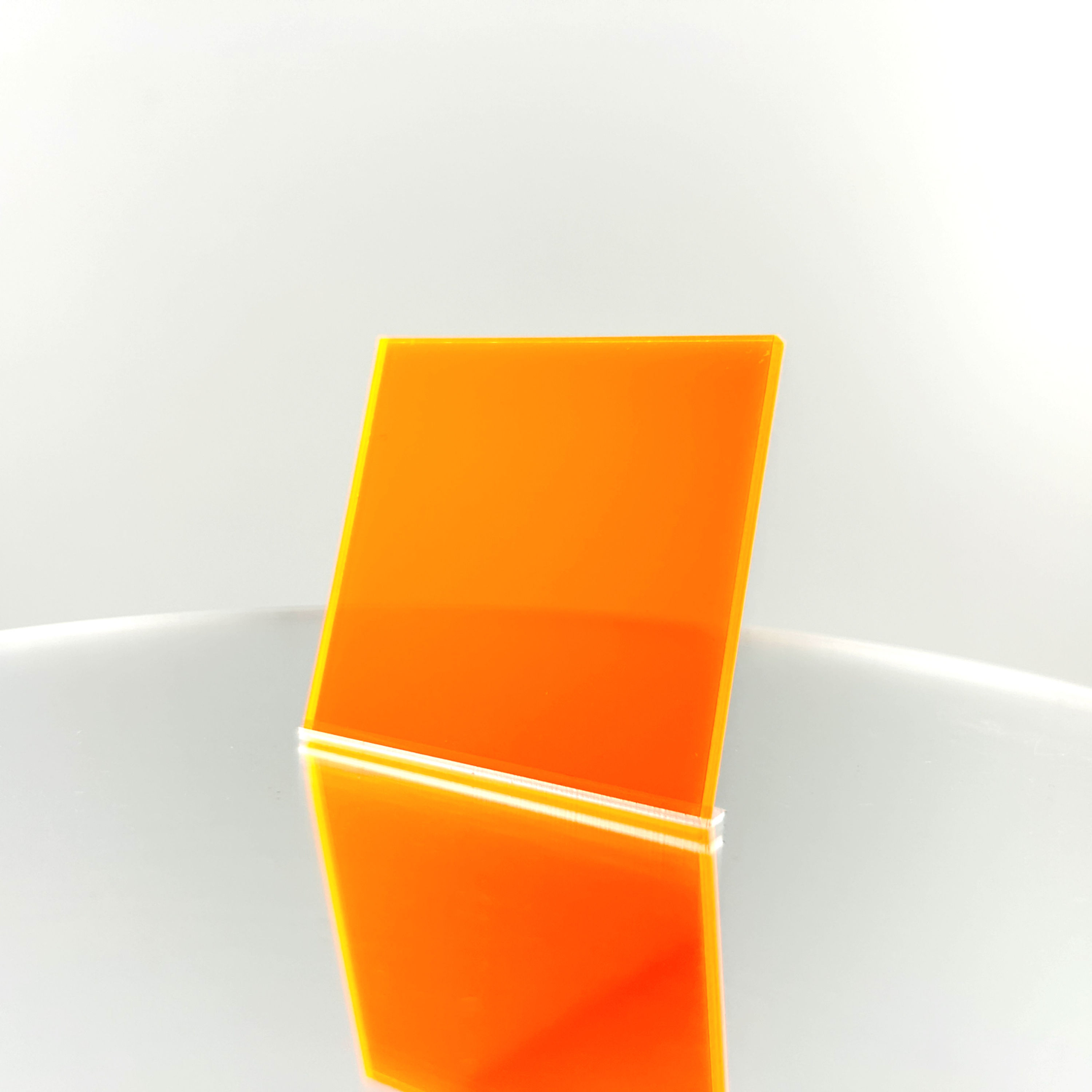 1/8" Fluorescent Orange Transparent Acrylic