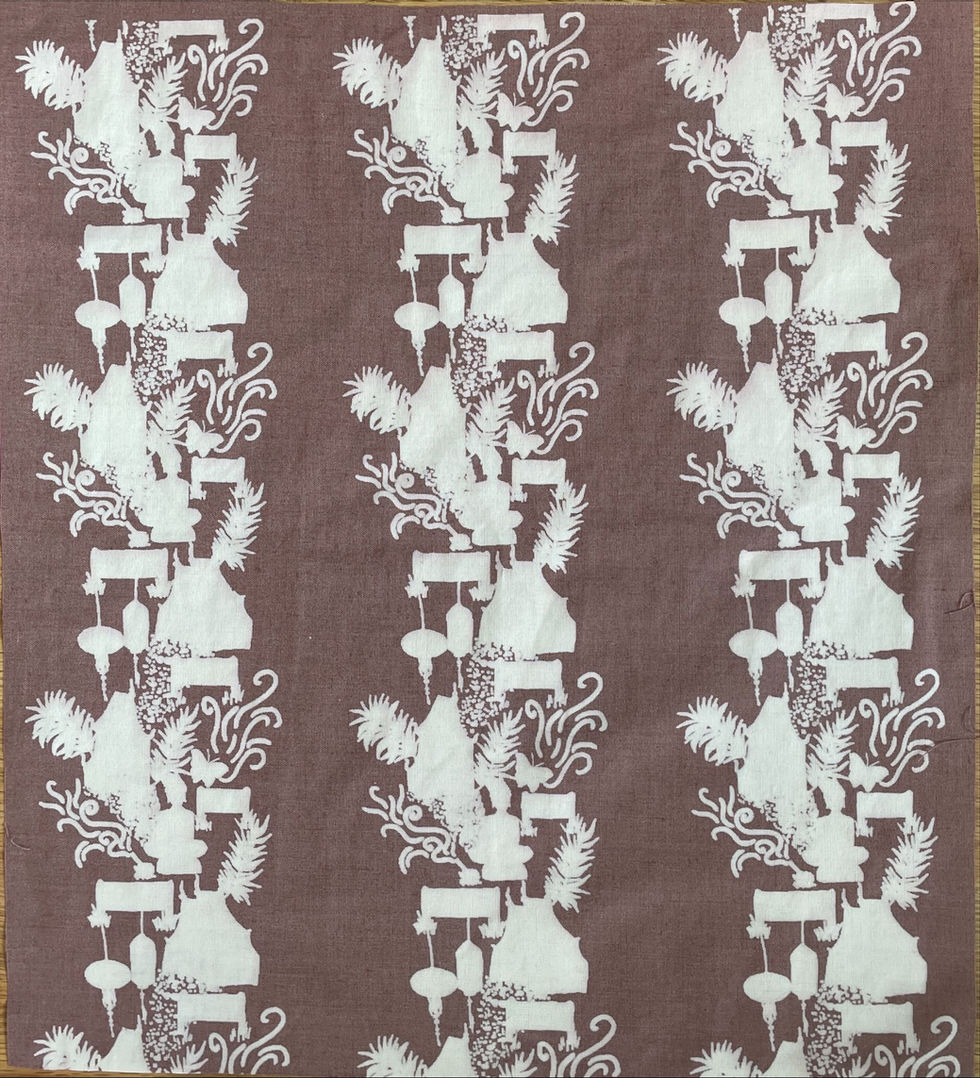 Discharge screen print