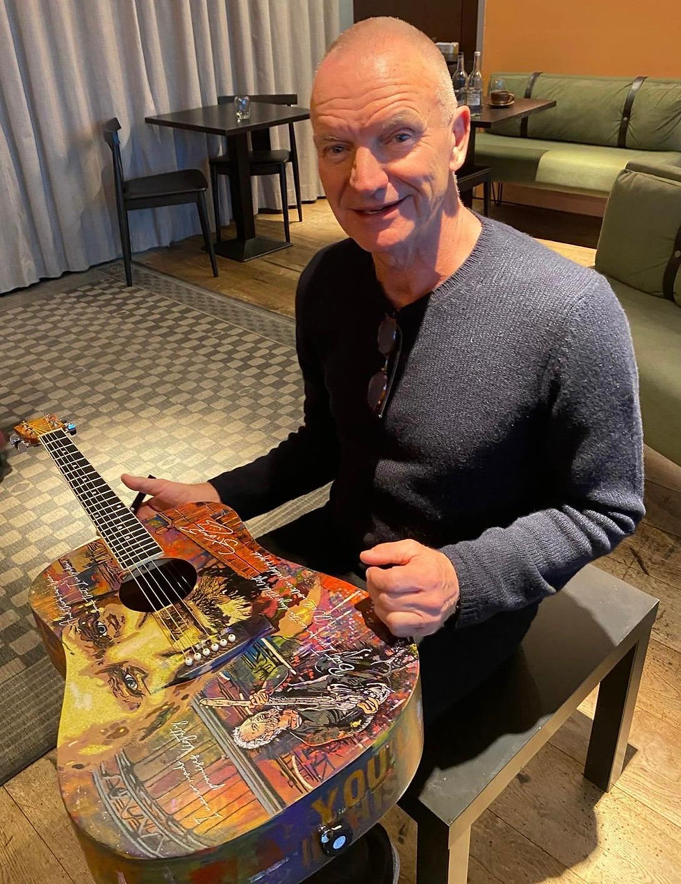 Signed Sting Guitar