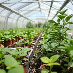plants growing hydroponically in greenhouse.jpg