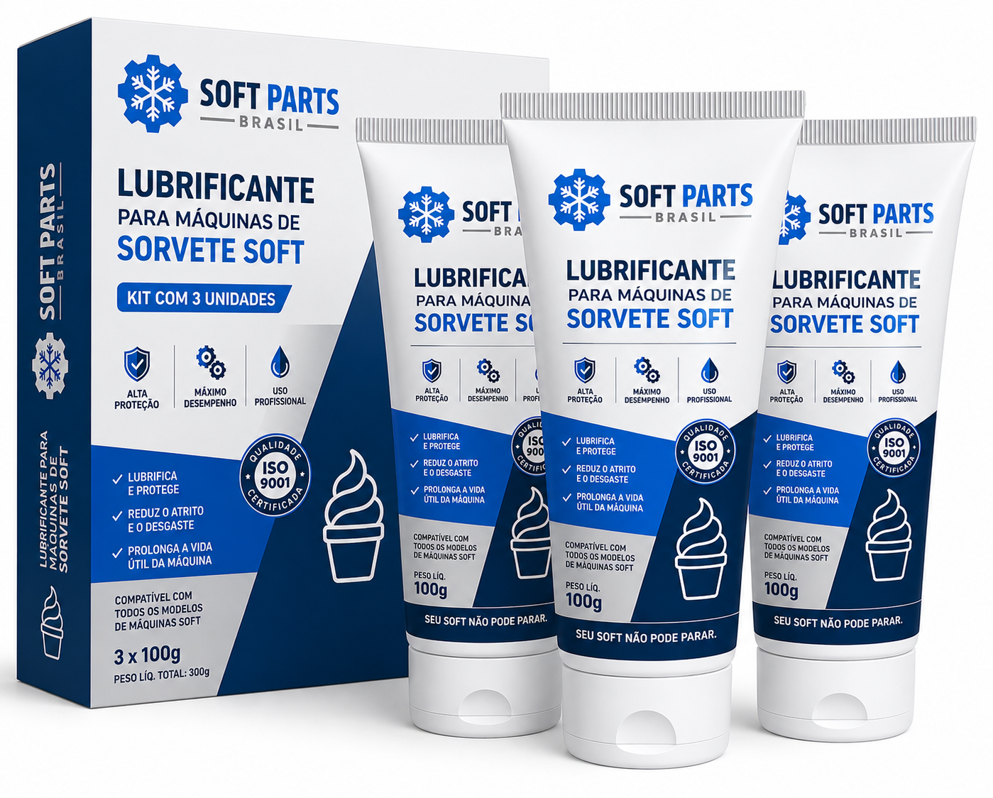 KIT 3 LUBRIFICANTES