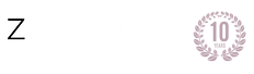 Zanardo Dezignz, LLC white 10 year anniversary logo award-winning design