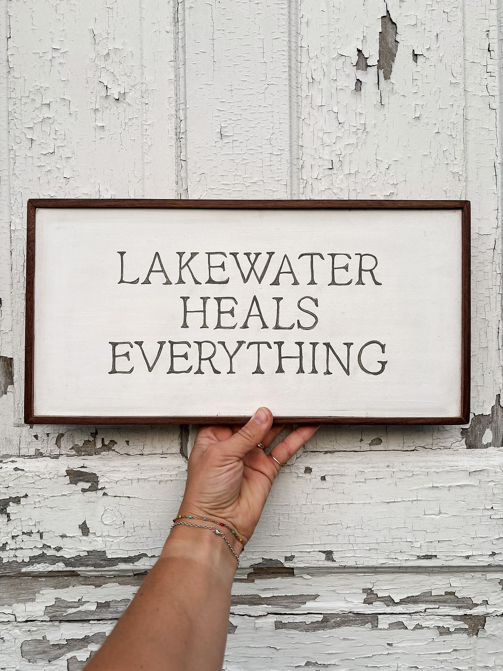 lake water heals everything