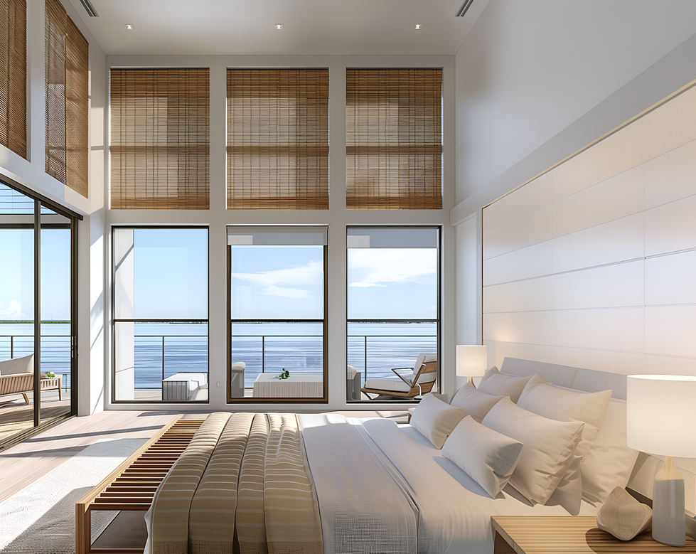 Rockport Marina Village North Harborfront townhomes on Rockport Harbor - developer's rendering