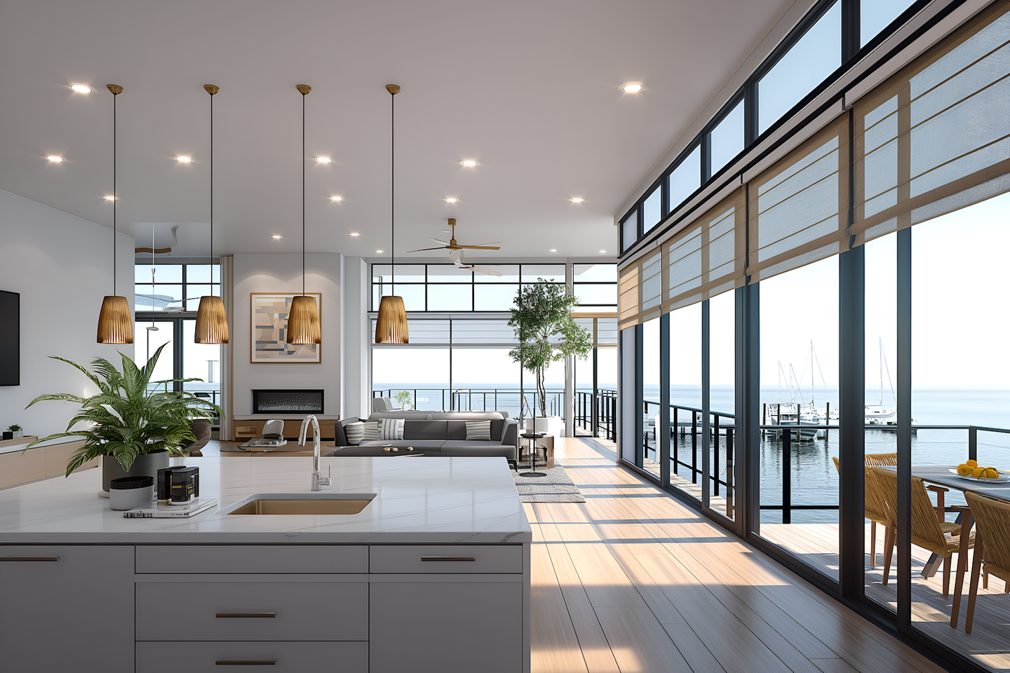 Rockport Marina Village Condominiums - interior, developer's rendering