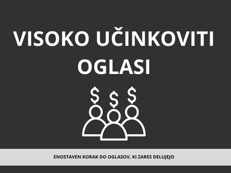 Enostaven korak za pisanje visoko učinkovitih oglasov za vaše podjetje.