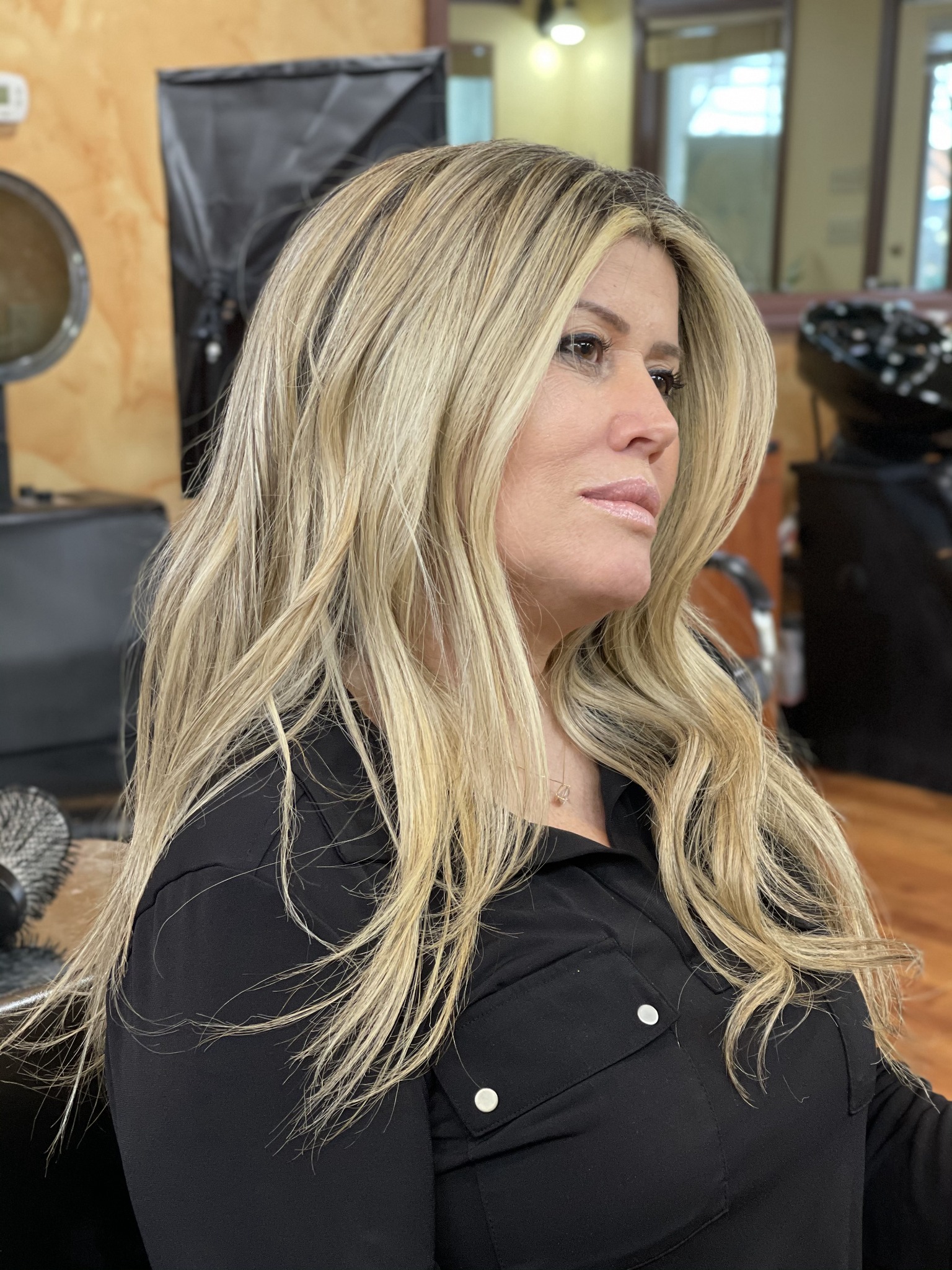 Bright blonde layers by Miracelly Salon & Spa
