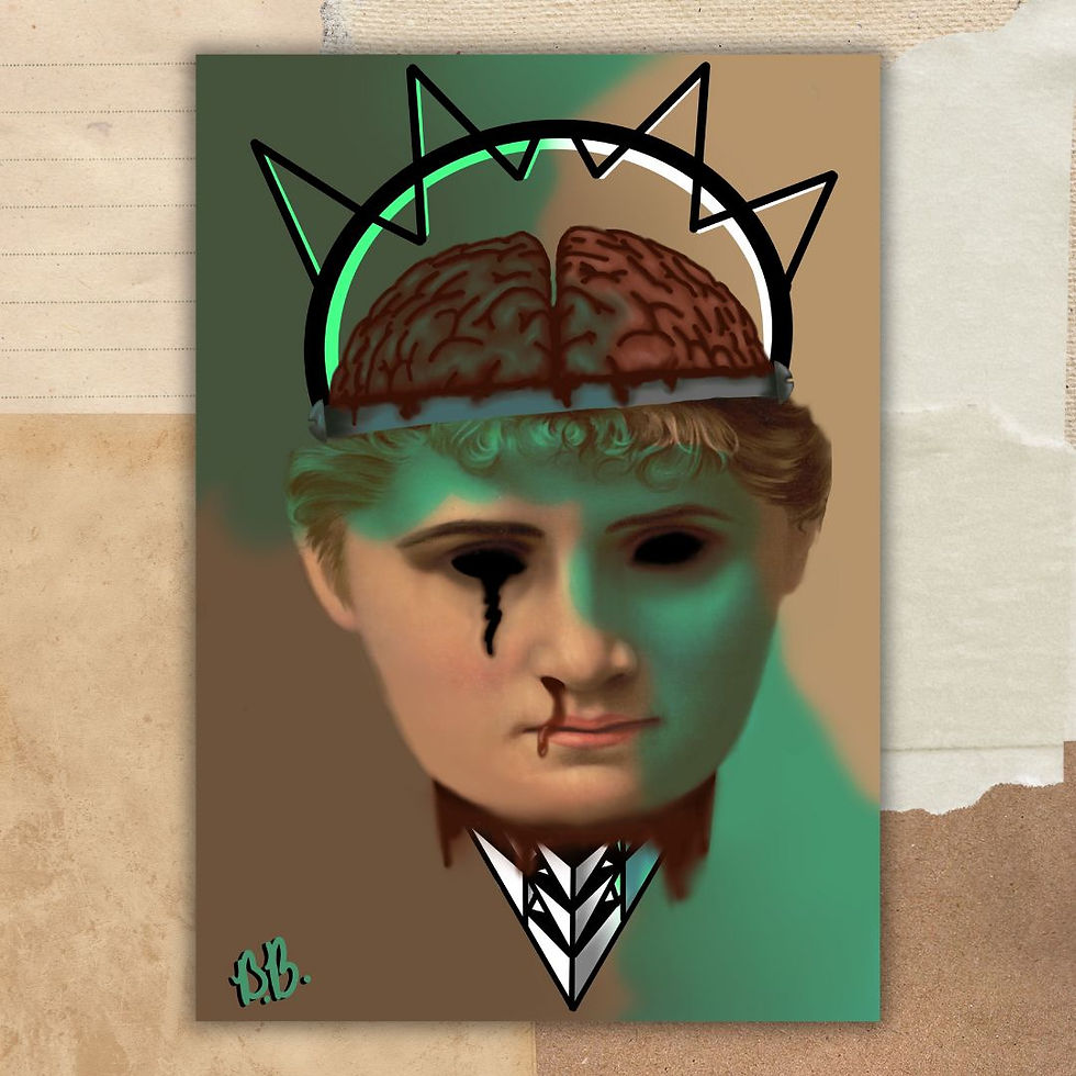 Mind Leak by Britt Bender. Photo manipulation.