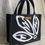 Thumbnail: Mini Tote- Black Floral