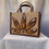 Thumbnail: Small Tote Floral- Brown