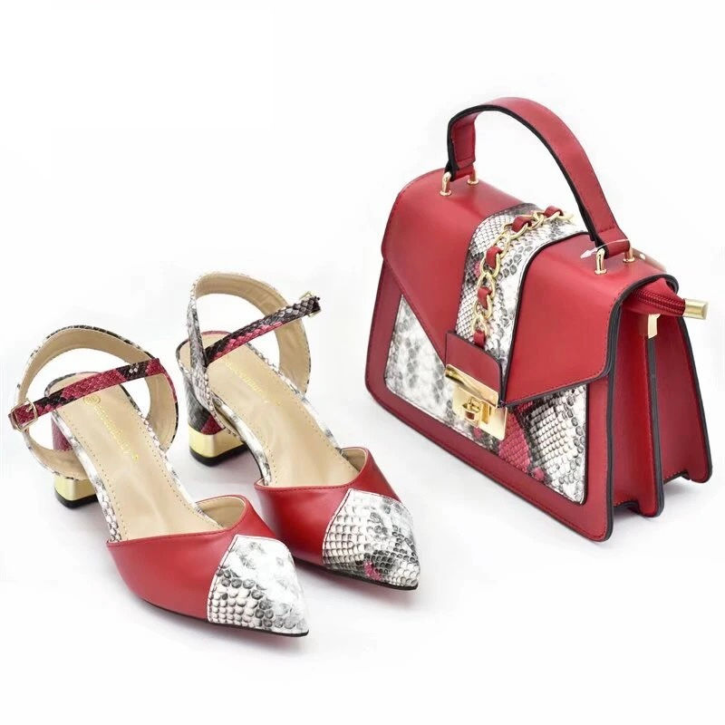 Thumbnail: New Design Italian Shoes Bag Set High Heel Women Shoes Matching Bag For Party